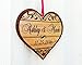Personalized Heart Love Christmas Ornament Gfit for Anniversary, Valentines Day, Christmas, Pet, Engagement, Babys First, Couples Mom Dad, Fiance, Wedding