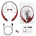 Bluetooth Headphones Headset Rymemo Newest Design Wireless Music Earphones Stereo Earbuds Sports/running Magnetic Neckband Style Shine Like Diamond Surface for Cellphone,Red