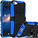 SLMY zting18 iPod Touch 6 Case,iPod Touch 5 Case, (TM) Heavy Duty Dual Layer Shockproof/Impact Resistance Hybrid Rugged Cover Case with Built-in Kickstand for Apple iPod Touch 5 6th Generation Blue