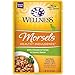 Wellness Healthly Indulgence Morsels Adult Wet Cat Food, Natural, Protein-Rich, Grain Free, 3 Ounce Pouch, 24 Pack, (Chicken & Turkey)
