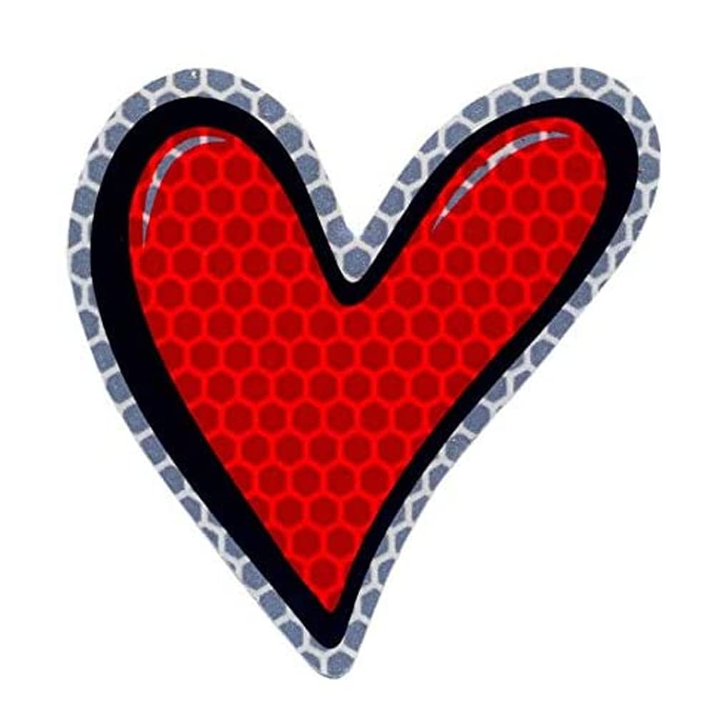 Quattroerre Refractive Stickers Heart, 10 x 12 cm