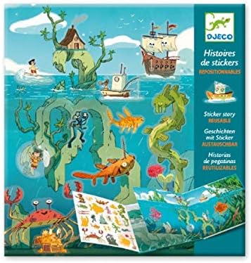 DJECO - Stickers Adventures in The Sea Balloons Unisex-Children, Multi-Coloured (38953), Multicoloured - Image 4