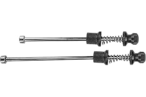 TOPINCN Aluminum Alloy Bike Wheel Skewers Anti Theft Security Locking Quick Release with 5-Square Socket Wrench Handle for Ro