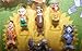 Hanna Barbera / Loony Tunes Classic Cartoon Charater Mini Figure Vending Toy Set of 10 with Tom and Jerry, Scooby-Doo, Fred Flintstone, Yogi Bear, Bugs Bunny Etc with Bonus Looney Tunes Cookie Cutter!