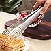 12 Inch BBQ Tongs 2pcs Stainless Steel Barbecue Grilling Tongs for Cooking, Barbecue, Baking, Toast.
