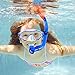 Kids Snorkel Set, Children Anti-Fog Diving Mask Swimming Goggles Semi-Dry Snorkel Equipment Snorkeling Packages Swimming Gear for Youth Boys Girls Age 5-10 (Blue)