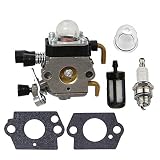 Hipa Carburetor + Gasket Primer Fuel Filter Spark Plug for STIHL FS75 FS80 FS85 FC75 FC85 HL75 HT70 HT75 SP85 KM80 KM85 Trimmer