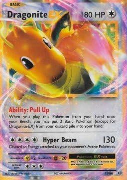 Trading Cards Pokémon - Dragonite EX 72/108 - Evolutions