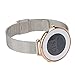 Xuexy 14mm Pebble Time Round Milanese Wire Mesh Stainless Steel Watch Band Strap Replacement Bracelet, Silver