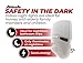 AMERELLE Motion Sensor Night Light, 3 Pack - LED Plug in Night Light with Sensor That Lights Up When It Auto Detects Motion - Wide 100 Degree Detection Zone - Ideal for Bathroom & Nursery - (73092CC)