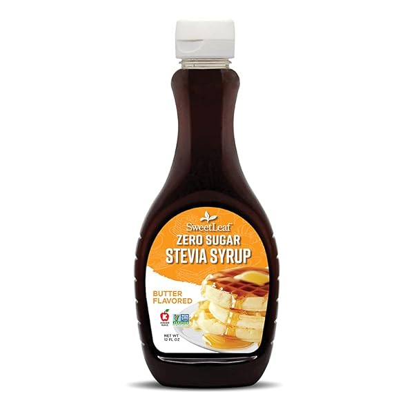 SWEETLEAF ZERO SUGAR SYRUP, BUTTER, 12 OZ