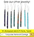 Turquoise Earrings 925 Sterling Silver & Genuine Copper-Infused Matrix Turquoise (Select style) (Free-Form Drops)