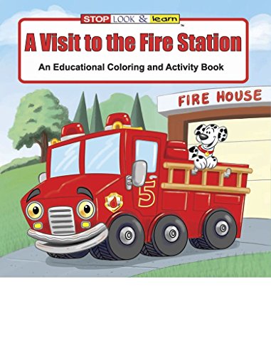 A Visit to the Fire Station Kid's Educational Coloring & Activity Books in Bulk (25-pack)