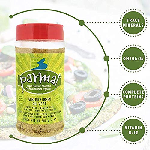 Parma! Vegan Parmesan Garlicky Green, DairyFree, SoyFree and Gluten