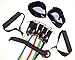 SURGE FORWARD 11pc Resistance Band Set - (Limited TIME Over with Door Anchor, Handles, Ankle Straps - Stackable Up to 100lbs - for Resistance Training, Physical Therapy, Home Workouts