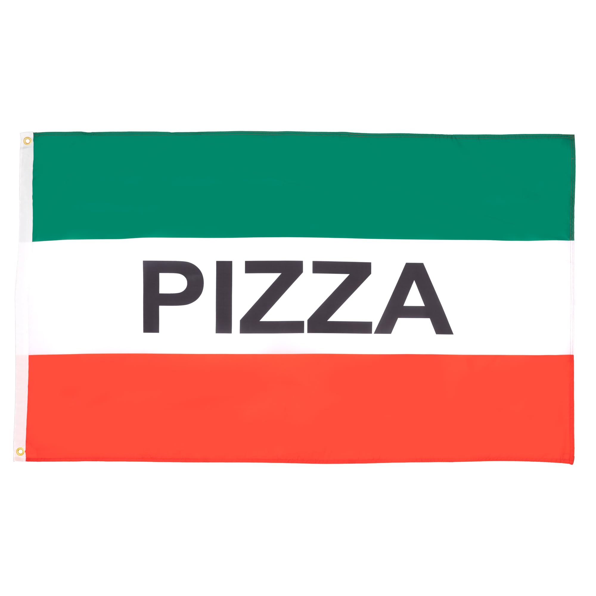 AZ FLAG - Italian Pizza Flag - 3x5 Ft - 100D Polyester Pizzeria Banner with Two Metal Grommets - Fade Resistant - Vivid Colors - 3' x 5' Feet - 150x90 Cm