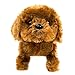 Puppy Plush Dog Toy for Kids - Puppy Toy,Walks, Barks - Battery Operated (Dark Brown)
