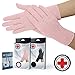 Doctor Developed Arthritis Gloves, Full Finger Compression Gloves for Arthritis for Women & Men, Carpal Tunnel Gloves With Doctor Handbook (M, Pink)