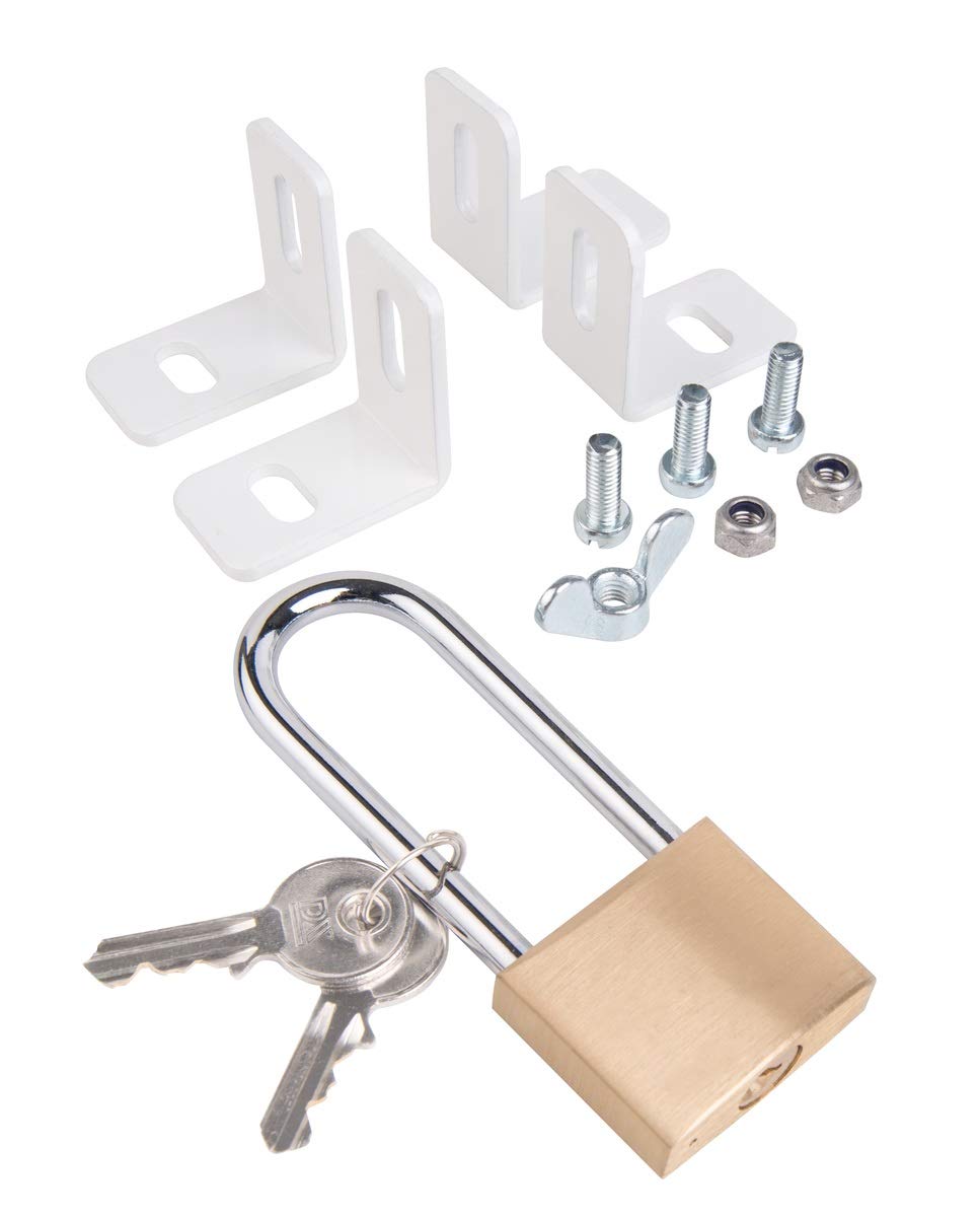 Gah-Alberts 557171 Mounting Set to pull Bars – Mount Inside Folding raw steel, white