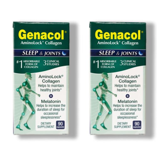 Genacol -Sleep & Joints (Melatonin + Collagen), 90 Capsules, 2 Pack Genacol -Sleep & Joints (Melatonin + Collagen), 90 Capsules, 2 Pack