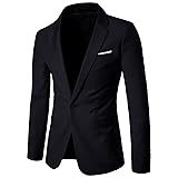 Men's Slim Classic Suit Jacket One Button Casual