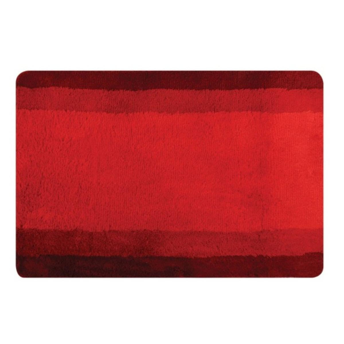 Spirella 90 Percent Polyester/10 Percent Acryl Balance Bathroom Rug, Red