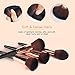 BESTOPE 18 PCs Makeup Brushes Premium Kabuki Makeup Brush Set Synthetic Foundation Blending Blush Face Eyeliner Shadow Brow Concealer Cosmetic Brush Set (Gift Box Rose Gold)