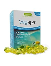 Suplemento Vegepa Omega-3 – 6, 800 mg Aceite De Pescado salvaje con aceite de...