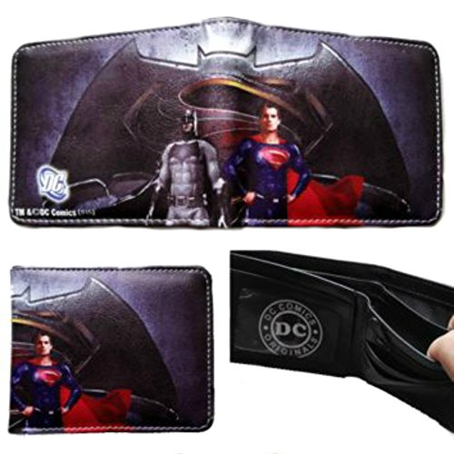 DC Comics Batman VS Superman Movie Bi-fold Men's/Boys Wallet with Gift Box