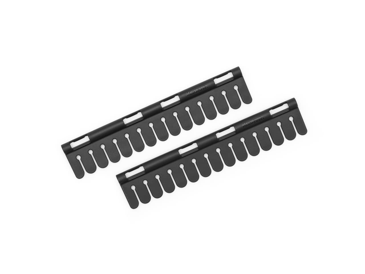 Brabantia - Sock Holder - Drying Rack Accessory - No Pegs Needed - Organiser for Bra, Socks & Underwear - Click-On - Laundry Essentials - Set of 2 Holders - Matt Black