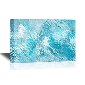 Canvas Wall Art - Frozen Water Surface - Gallery Wrap Modern Home Art | Ready to Hang - 12x18 inches