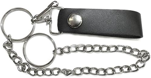 Wallet Chain for Men 19" Long. Biker wallet chain made with gunmetal.