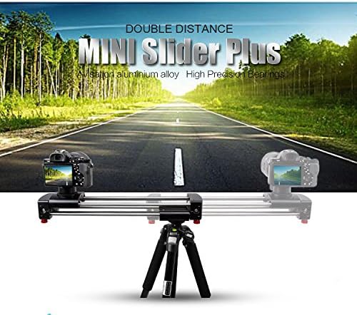 Latour Aluminum Alloy Extendable Double Travel Distance Track Dolly Rail Slider Video Stabilizer for Camcorder DSLR 