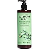 PHARM TO TABLE Rosemary & Mint Conditioner for Men and Women, Invigorates the Scalp, Moisturizes Dry and Damaged Hair, 480ml