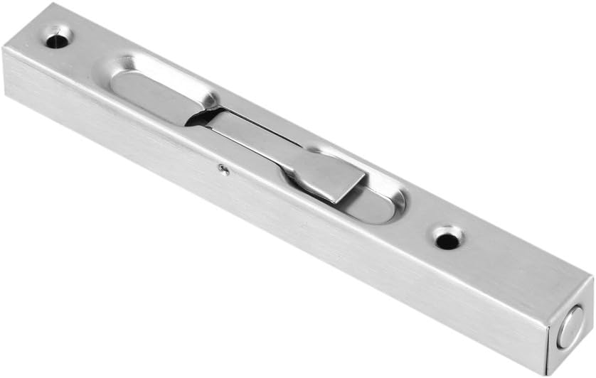 Zerodis Door Latch Bolt 304 Stainless Steel Door Flush Lock Security Lever Action Gate Latch Bolt with Strike and Screws (6inch) - Image 4