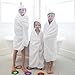 Puj– Big Hug, Fitted Kids Towel with Pockets, Thick and Ultra Soft Kids Bath Towel with Hanging Tab, Machine-Washable Hooded Towel for Kids, ‎3.5 x 10 x 10 inches, White