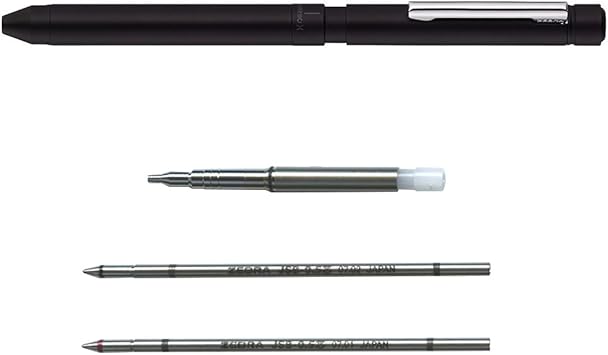 Amazon Com Zebra Sharbo X Lt3 Pen Body Component Black With Sbx Mechanical Pencil Component Gel Ink Refill Carmine Red And Black 0 5 Mm Office Products