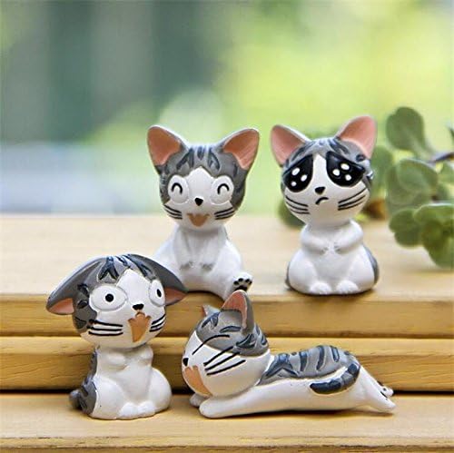 4pcs New Cartoon Anime Chi's Sweet Home Resin Figure Gardening Micro landscape