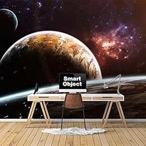 Wall Murals for Bedroom Great Universe Giant Planets Removable Wallpaper Peel and Stick Wall Stickers - 66x96 inches