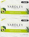 Yardley London Bath Bar Soap, 8 Bars (Aloe Avocado)