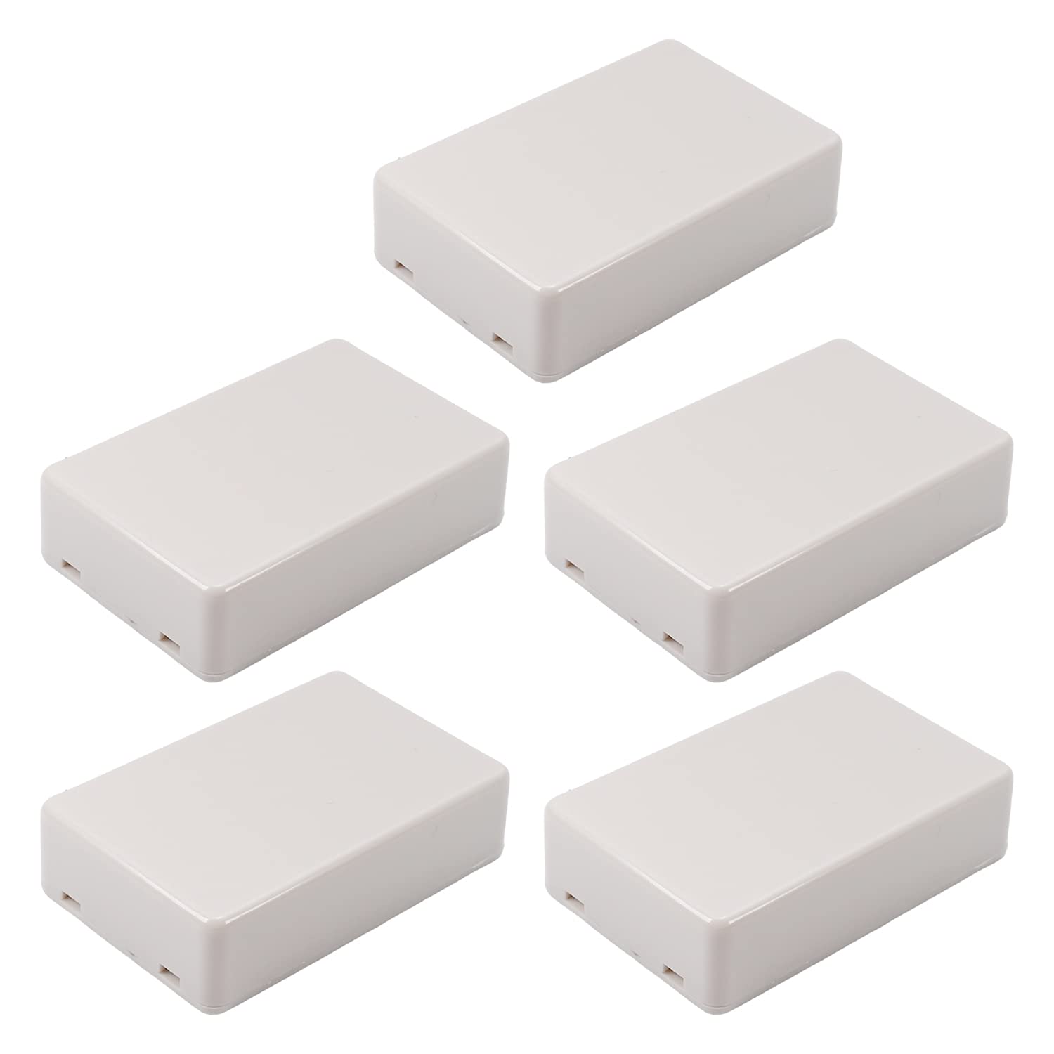 Fielect 5Pcs Junction Box ABS Plastic Dustproof Universal Electrical Project Enclosure 2.76" x 1.77" x 0.71"