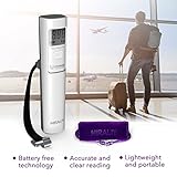 HIRALIY Digital Luggage Scale Battery Free Portable Suitcase Weight Scale 110 lb/50kg