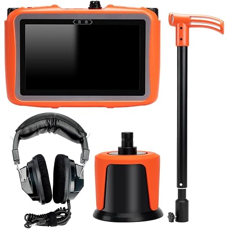 Detector de fugas de agua de 16.4 pies de profundidad para tubería exterior | 1 sensor, 1-10000Hz, 15 horas, 2 modos