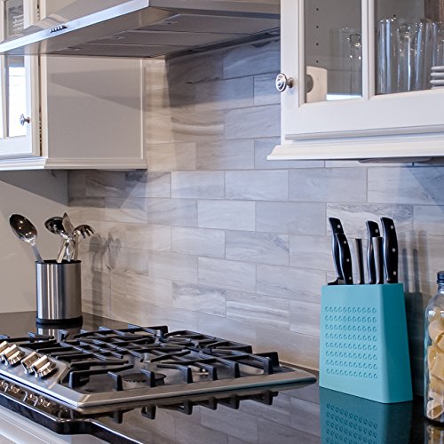 Kapoosh Urban Universal Knife Block- Aqua Blue - Thumbnail 7