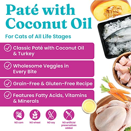 Solid Gold Wet Cat Food Pate for Adult & Senior Cats Real Turkey