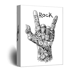 Rock Roll Theme Print
