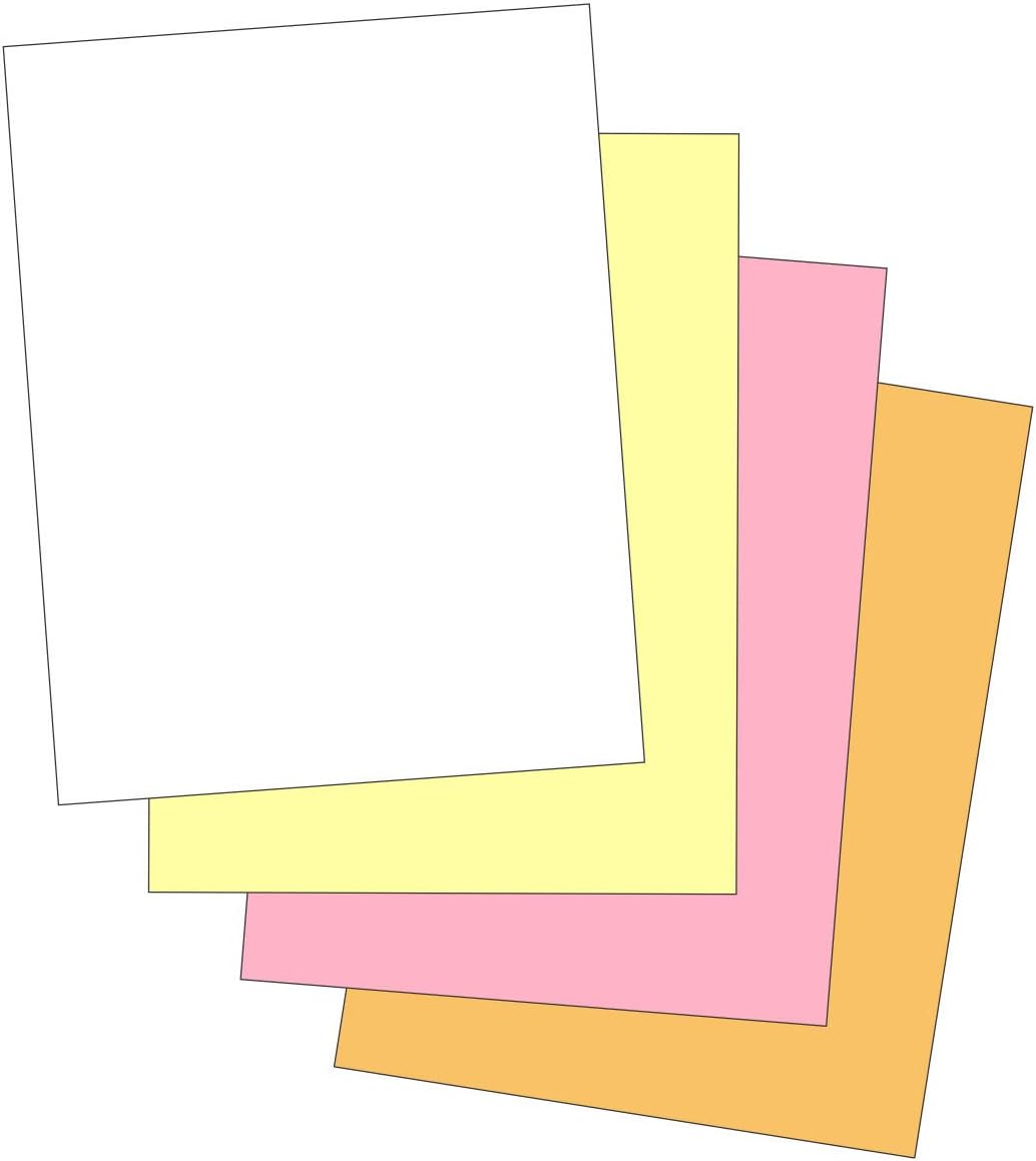"Plain" Collated Color Paper (Not Carbonless) for Laser and Ink Jet Printers (Pack of 500 Sheets 3 Part) : Office Products