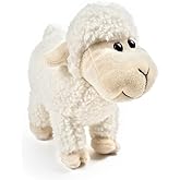 Tiny Heart Sheep Stuffed Animal, Plush Toy, Soft Lamb Kids Boys & Girls Birthday Gift, White Lamb Toys (Standing)