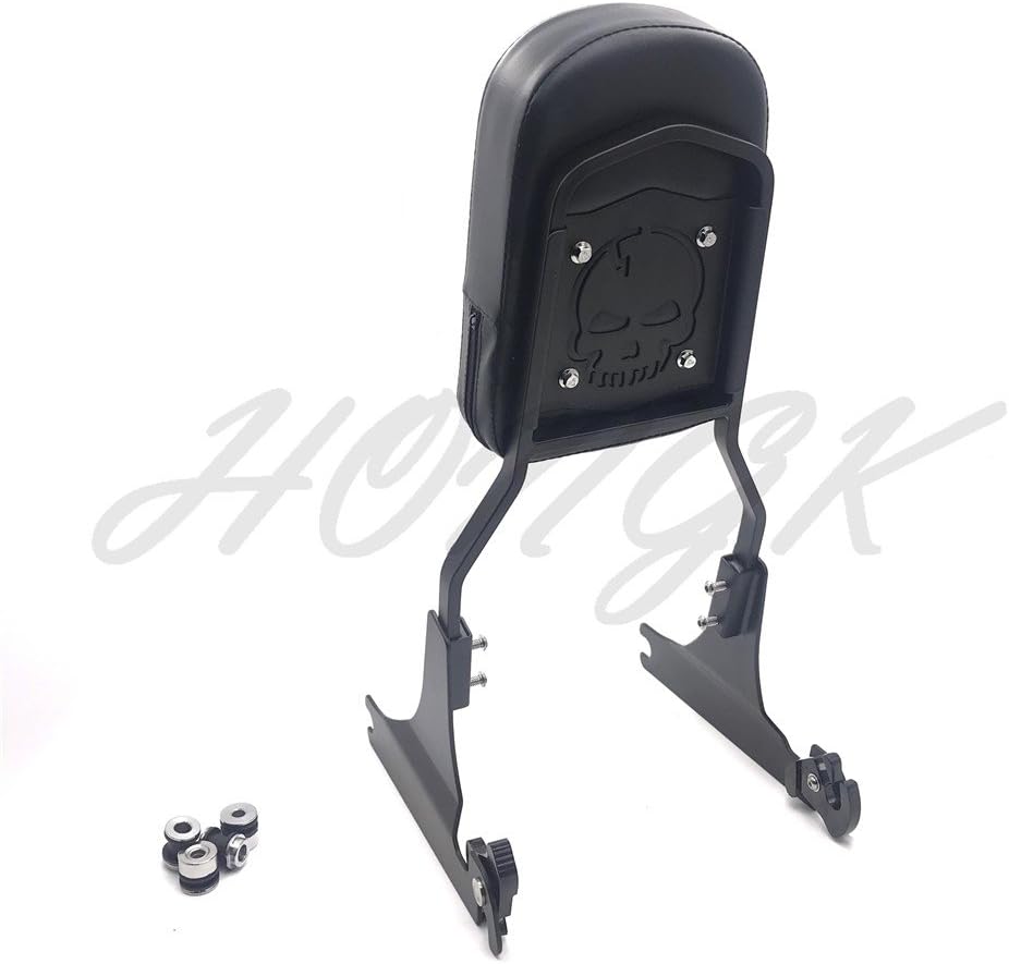 HONGK- Detachable Sissy Bar Backrest Cushion Pad Black Compatible with Harley Sportster XL 883 1200 [B07BTRL1SX]