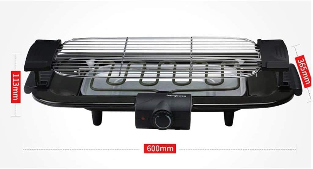review Smokeless Grill Indoor Grill Power Electric Grill, Compact Portable Non-Stick BBQ Grill,Ideal for family/Party